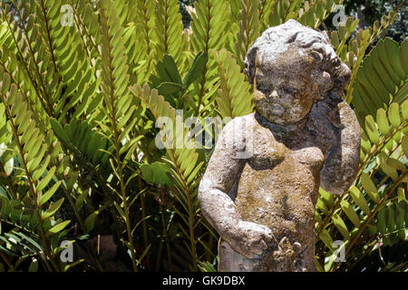 Floride,Sud,Sarasota,domaine Ringling,CA’ d’Zan,manoir,Musée d’art John et Mable Ringling,jardin,terrain,statuaire,visite touristique des visiteurs Banque D'Images