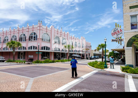 Floride,Sud,Arcadia,centre-ville historique,quartier des antiquités,scène de rue,bâtiments,Rosin Arcade bâtiment,1920,Old Opera House,musée,boutiques,magasin,qu Banque D'Images