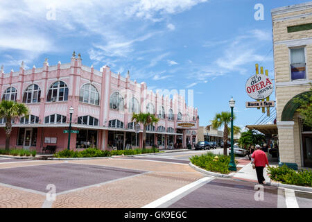 Floride,Sud,Arcadia,centre-ville historique,quartier des antiquités,scène de rue,bâtiments,Rosin Arcade bâtiment,1920,Old Opera House,musée,boutiques,magasin,qu Banque D'Images