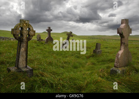 Pierre tombale cimetière de mort Banque D'Images
