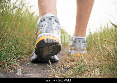 jambes de marche aller Banque D'Images