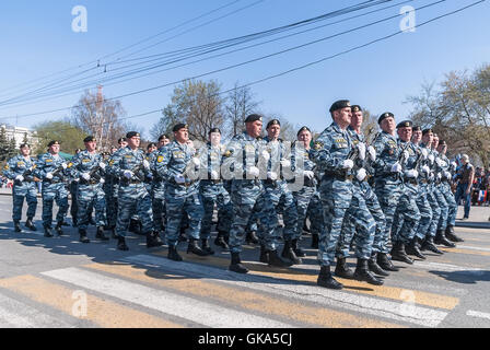 Groupe des forces spéciales de troupes de la parade Banque D'Images