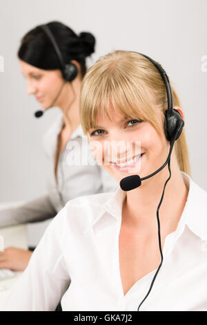 Femme femmes appel Banque D'Images