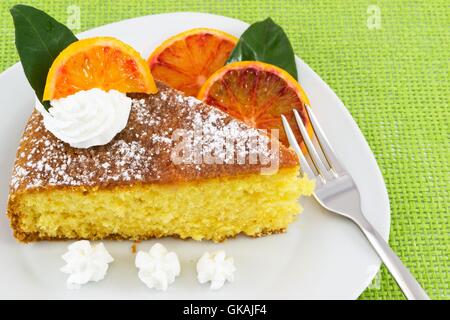 tarte gâteau orange Banque D'Images