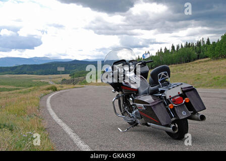 Harley au Colorado Banque D'Images