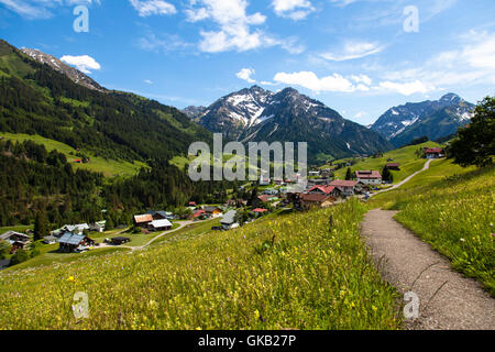 Kleinwalsertal en Autriche Banque D'Images