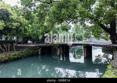 Yongjia County ville Rock, Wenzhou City, Zhejiang Province, Lishui Street Banque D'Images