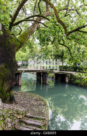 Yongjia County ville Rock, Wenzhou City, Zhejiang Province, Lishui Street Banque D'Images