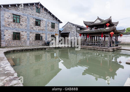 Yongjia County ville Rock, Wenzhou City, Zhejiang Province, Lishui Street Banque D'Images