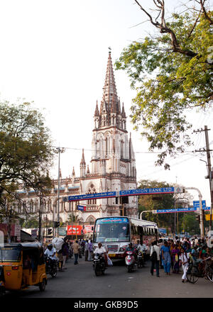 Eglise St Joseph's College, une réplique de la Cathédrale,Lourdes,la France en Tiruchirapalli, Tamil Nadu, Inde - Voyage Inde 201 Banque D'Images