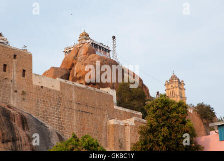 Rock Fort temple à Tiruchirappalli,Tamil Nadu, Inde,, Banque D'Images