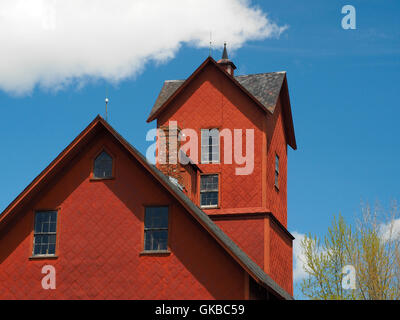 Le Vieux Moulin Rouge, Jericho, Vermont, Etats-Unis Banque D'Images