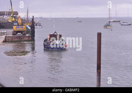 Creek à Leigh-on-Sea, Essex, UK Banque D'Images