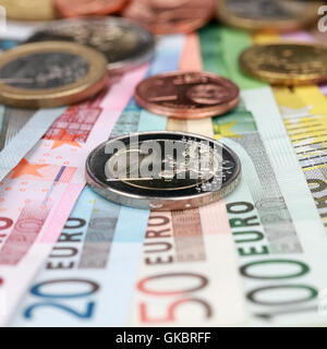 pièce de deux euros Banque D'Images