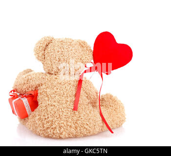 Bear cadeau romantique Banque D'Images