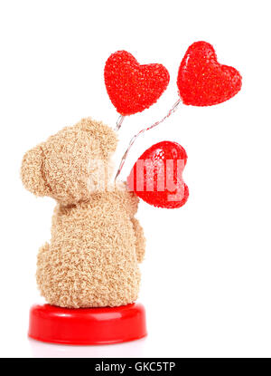 Bear cadeau romantique Banque D'Images