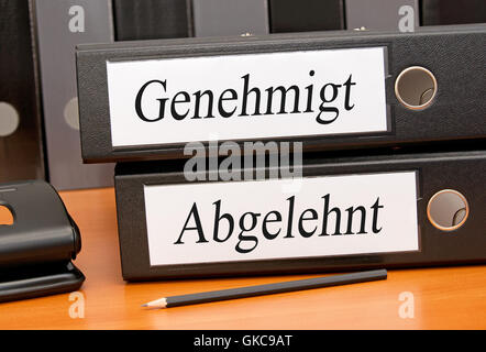 Approuvé ou Rejeté Banque D'Images