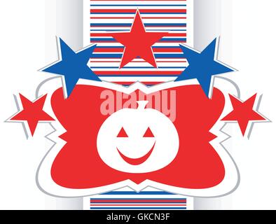 Icône de halloween citrouille en vacances, bouton web vector Illustration de Vecteur