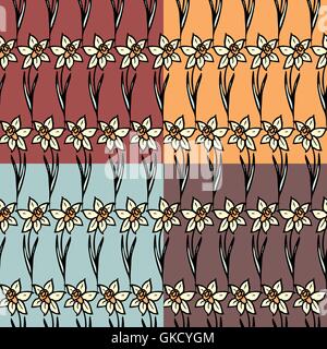 Jeu de modèle sans couture Illustration de Vecteur