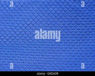 Sport bleu texture tissu jersey Banque D'Images