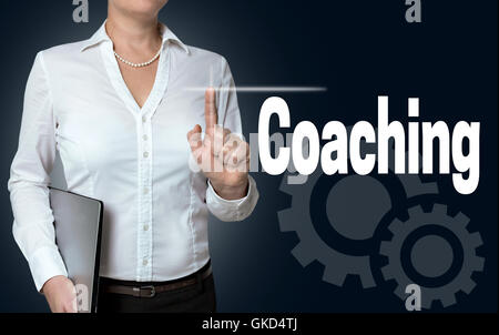 L'encadrement est assuré par l'écran tactile. Banque D'Images