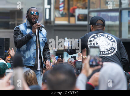 Habari effectue en répétition sur NBC's aujourd'hui du Rockefeller Plaza comprend : Sean Combs Puff Daddy, où : New York, New York, United States Quand : 20 mai 2016 Banque D'Images