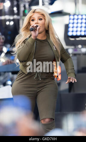 Habari effectue en répétition sur NBC's aujourd'hui du Rockefeller Plaza comprend : Lil Kim Où : New York, New York, United States Quand : 20 mai 2016 Banque D'Images