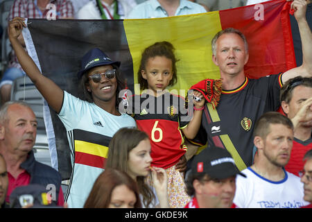 L'UEFA Euro 2016, Série de 16 - Belgique (4) v (0) Hongrie - Stade Municipal comprend : Atmosphère Où : Toulouse, France Quand : 26 juin 2016 Source : Reporters / GYS / WENN.com **Uniquement disponible pour publication au Royaume-Uni, USA** Banque D'Images