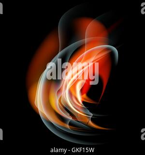 Brûler le feu flamme vector abstract background Illustration de Vecteur