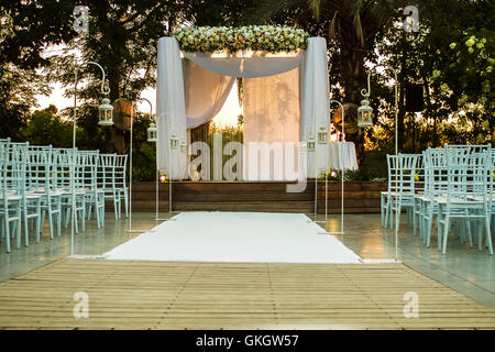 Belle photo de la Hupa juif , mariage putdoor . Banque D'Images