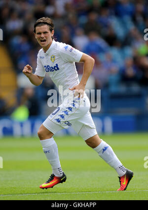 Leeds United's Marcus Antonsson durant la Sky Bet match de championnat au stade de Hillsborough, à Sheffield. Banque D'Images