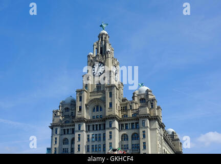 Royal Liver Building, Liverpool Pier Head Banque D'Images