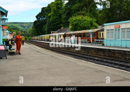 La station de North Yorkshire Moors Grosmont England UK Banque D'Images