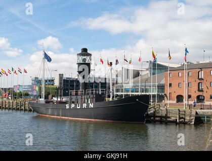 Le mépris Lightship, au sein de la Marina, Kingston Upon Hull, Yorkshire, Angleterre, Royaume-Uni Banque D'Images