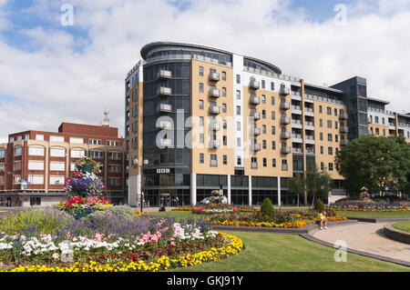 La BBC Centre, Queen's Court, Queen's Garden, Kingston Upon Hull, Yorkshire, Angleterre, Royaume-Uni Banque D'Images