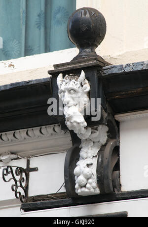 Ye Olde White Harte pub historique détail, Kingston Upon Hull, Yorkshire, Angleterre, Royaume-Uni Banque D'Images