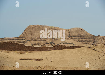 Temple du Soleil (Huaca del Sol). Banque D'Images