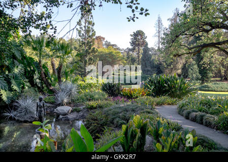 Vue sur le jardin Banque D'Images