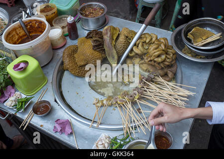 Streetfood Yangon Myanmar Décrochage Banque D'Images