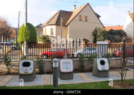 Tri sélectif des déchets ménagers Banque D'Images