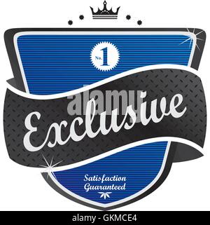 Autocollant rétro Illustration de Vecteur