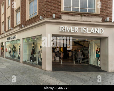 River Island Point de vente au détail, le centre-ville d'Exeter, Devon Banque D'Images