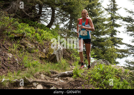 Nilsson Ida - Chamonix trail running marathon 2016 Banque D'Images