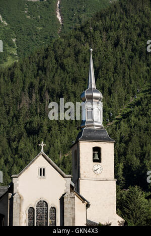 Eglise St-Michel à Chamonix Banque D'Images