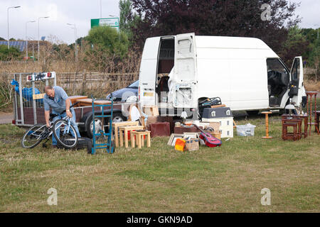 Boreham car boot sale UK Angleterre Essex Banque D'Images