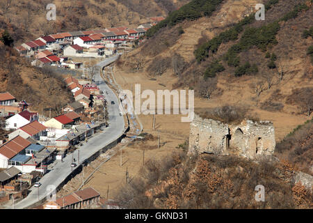 La province de Hebei Tangshan elm ridge Hanting Changjian Road - la Grande Muraille de Chine,