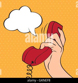 Conversation téléphonique téléphone Parler Parler Parler Parler Parler parle chat jocrisses part écouter Illustration de Vecteur