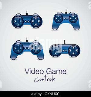 Silhouettes Jeux vidéo Illustration de Vecteur