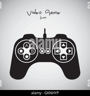 Silhouettes Jeux vidéo Illustration de Vecteur