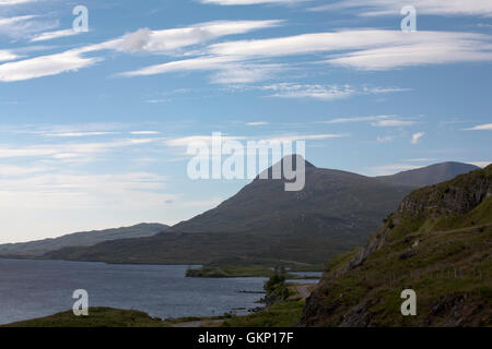 Le Loch Assynt Assynt, avec en arrière-plan Quinag Sutherland en Écosse Banque D'Images